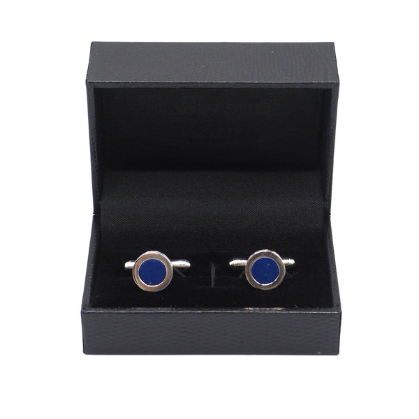 Gemelli blu rotondi eleganti