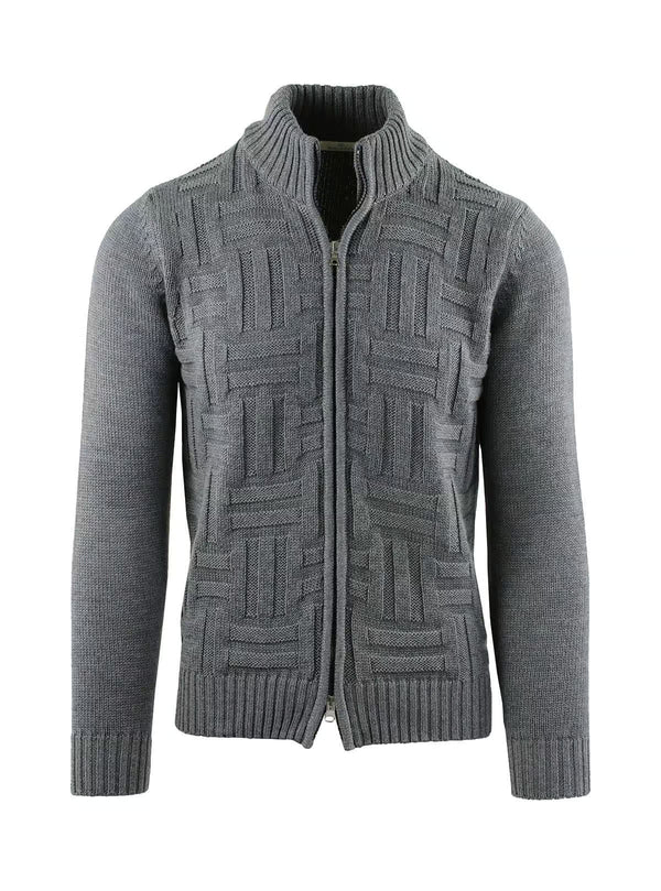 FULL ZIP RIBBED