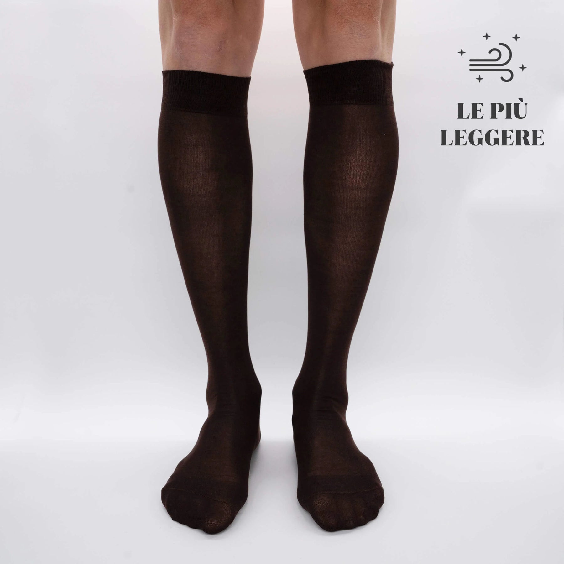 Box Chiffon Long Socks in Filoscozia® - 6 pairs mixed colors