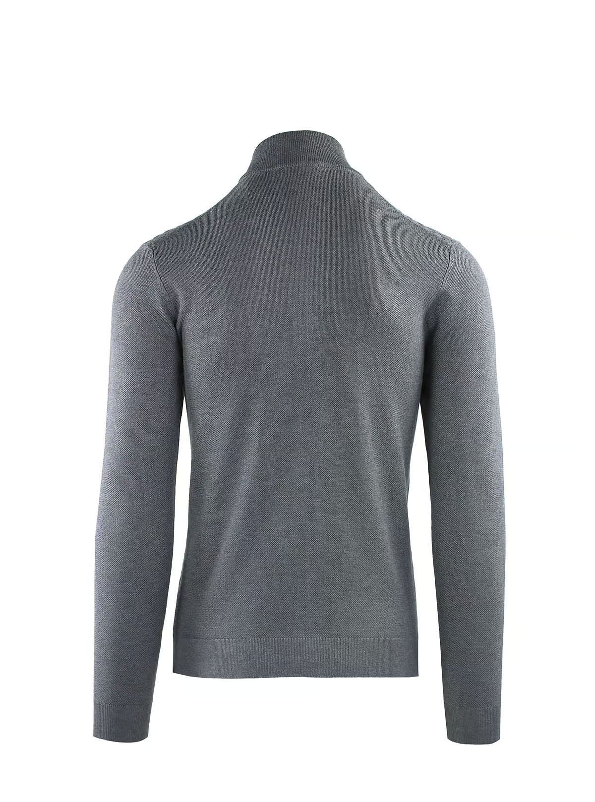 CROSSED RIBBED ZIP JACKET