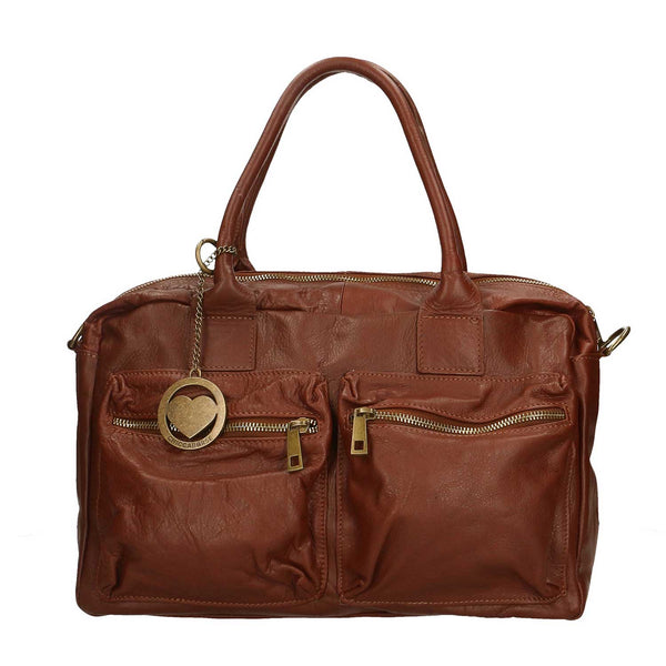 Large Handbag Travel Bag for Women in Leather - 36x26x15 cm - 6173 