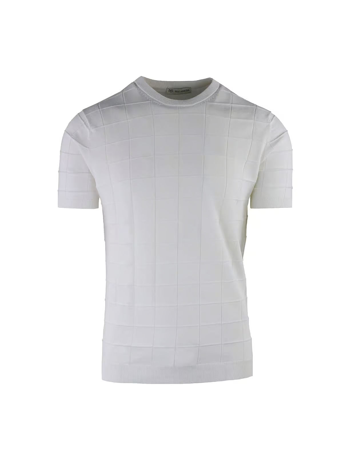 CREW NECK HALF SLEEVE CHECKED WORKMANSHIP