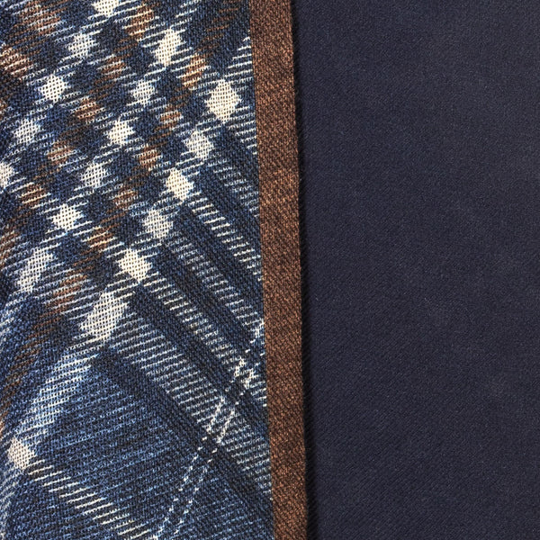 Blue double layer scarf