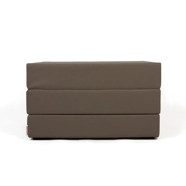 TOUF ECO, Pouf Bed with Pouf Cover in Eco-Leather 70x63
