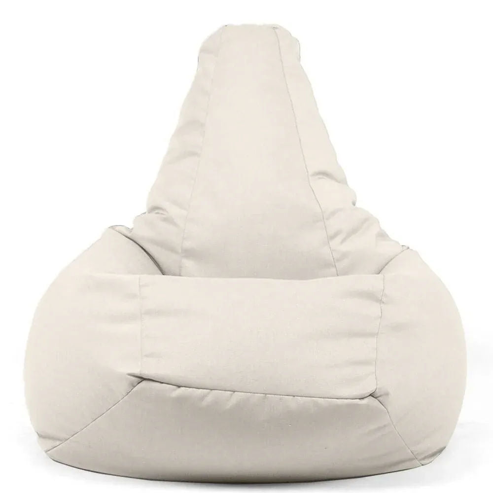 SESSANTOTTO 68, Pouf Bean Bag Chair in Cotton L Removable Cover
