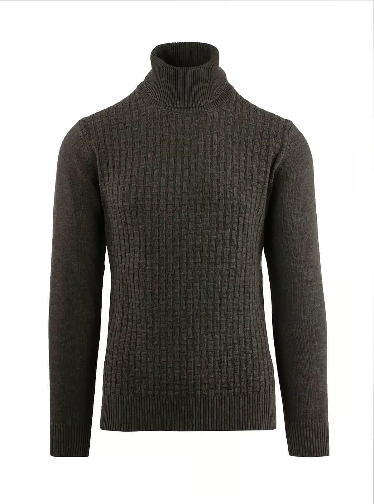 RIBBED TURTLENECK AND LINKS