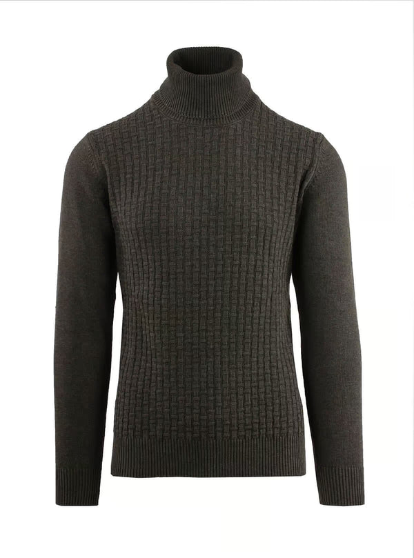 RIBBED TURTLENECK AND LINKS