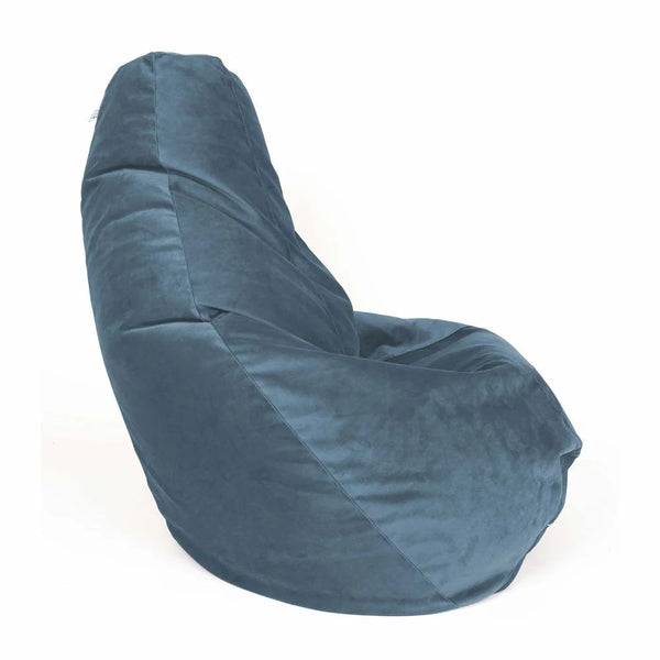 SESSANTOTTO 68 VELVET, Velvet Bean Bag Pouf L Removable Cover