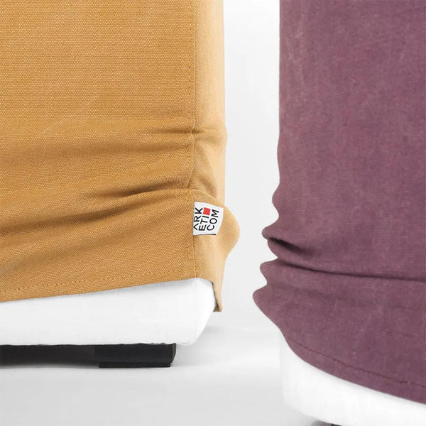 CUBE 55 | Cotton Footstool Pouf with Feet