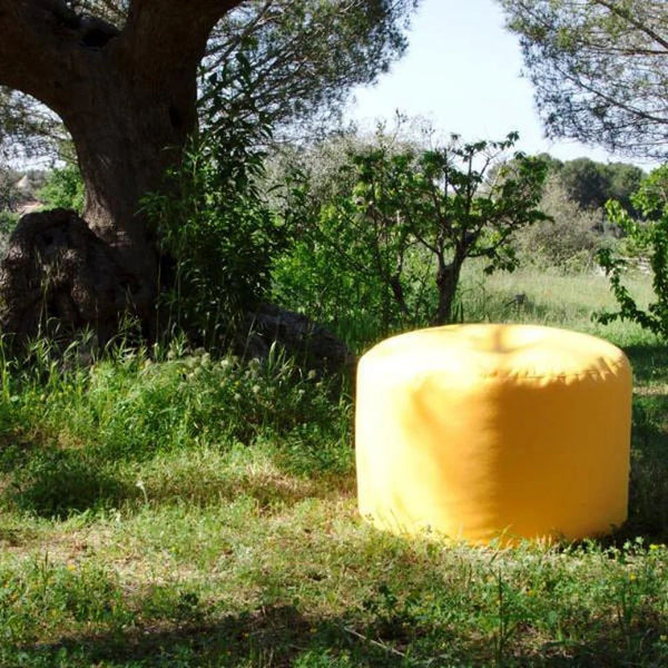 SOFT CHILL OUTDOOR 80, Pouf Sacco Rotondo per Esterni Sfoderabile 80 x h42