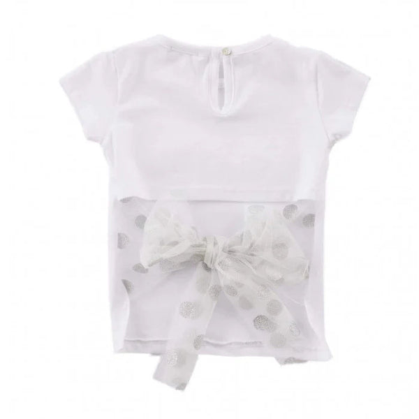 TULLE BOW T-SHIRT