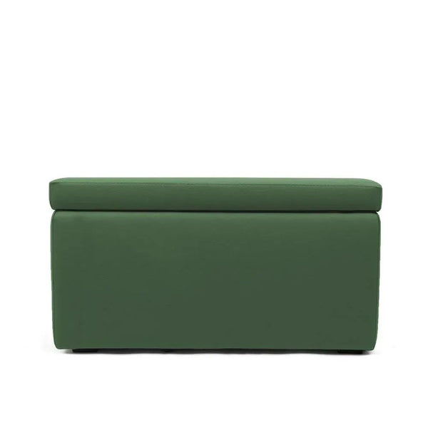 PANDORA 84 ECO, Rectangular Pouf Container in Eco-leather 84x42 h42