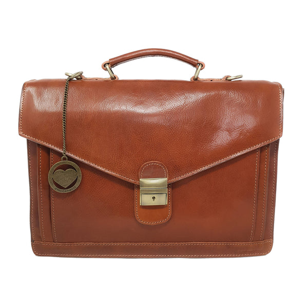 Borsa da lavoro Ventiquattrore Portadocumenti da Uomo Cartella in pelle - 39x28x9 Cm - G902