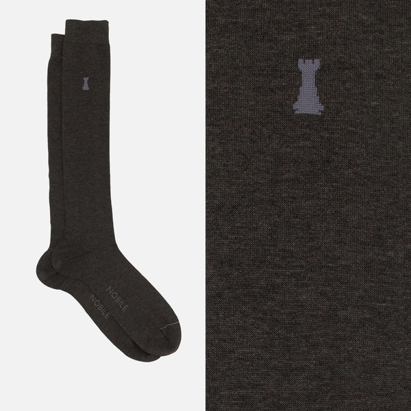 Caravaggio - Solid Color Mèlange Long Sock