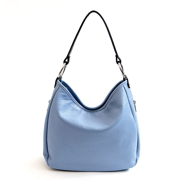 VIVIEN - Blue Dollar Leather Ring Bag