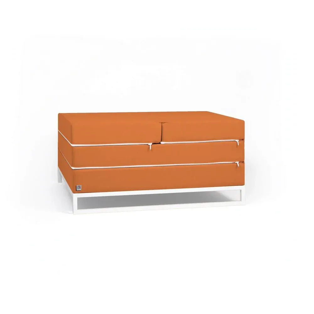DIVERSO OUTDOOR, Outdoor Sofa Bed and Pouf 90x90 cm 
