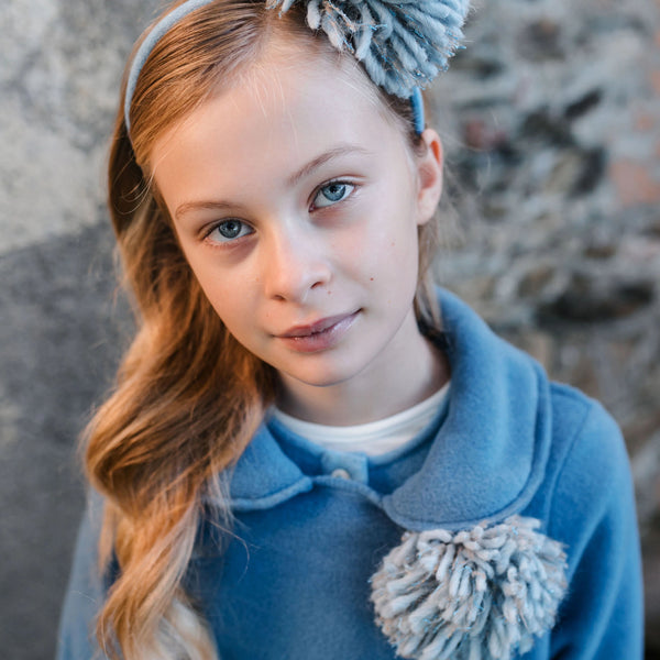 WOOL POMPOM HEADBAND