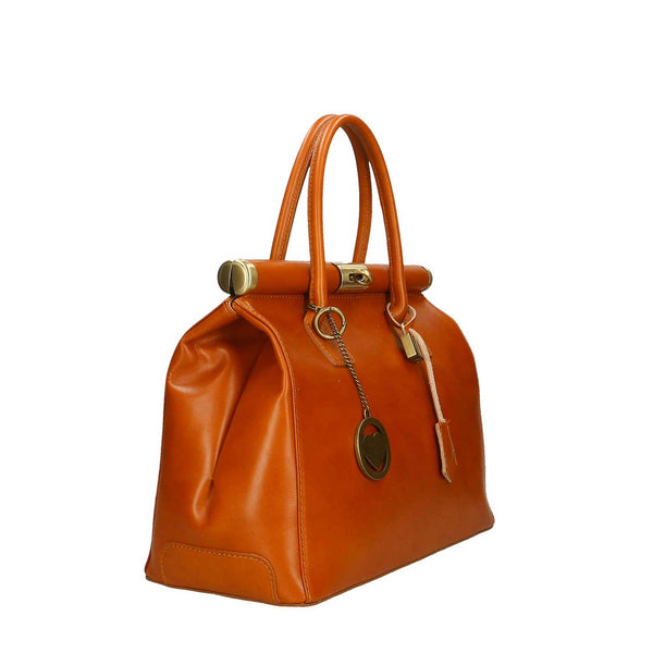 Elegant Women's Handbag in Leather - 35x28x16 cm - 9106 