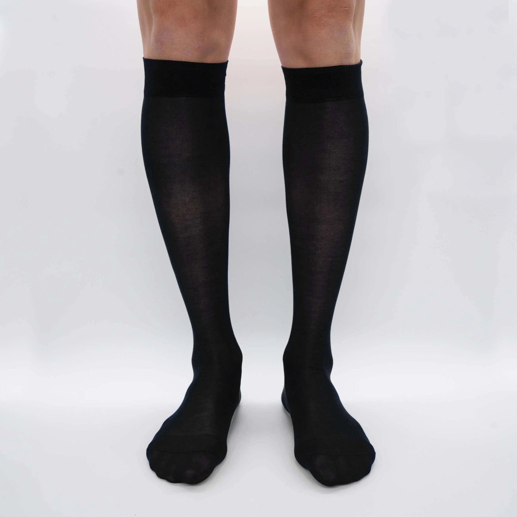 Mulberry Silk Chiffon - Fine Knit Long Stocking