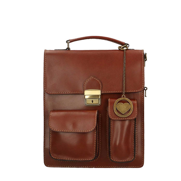 Business bag, men's leather bag - 27x32x10 cm - 7013 