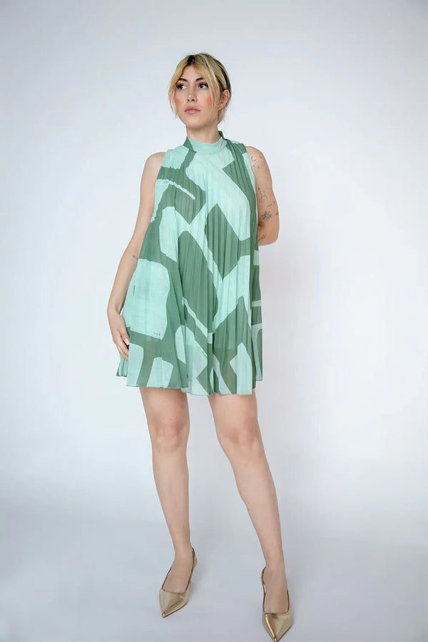 Short Pleated Dress
