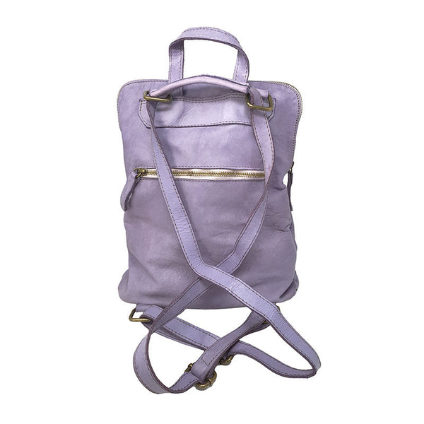 Zaino a Spalla da Donna Pelle Morbida in Stile Vintage - 28x33x12 Cm - K011