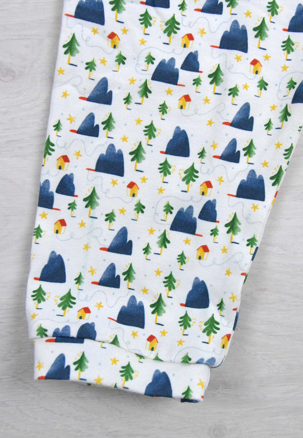 Two-piece bamboo pajamas - Alpina - Blue balloon