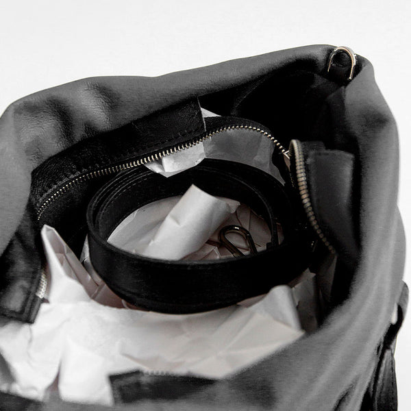 TESSA TOTE - grey quilted nappa leather bag