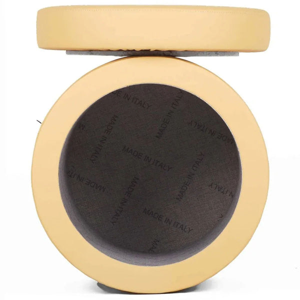 PANDORA 50 ROUND ECO, Pouf Contenitore Ecopelle Rotondo 50 h42