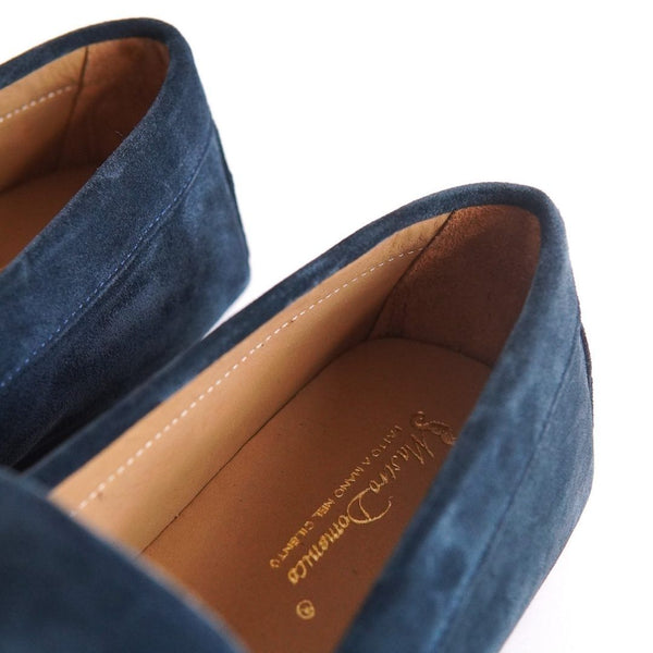MastroDomenico Men's Handmade Moccasins - Sapphire Midnight Blue