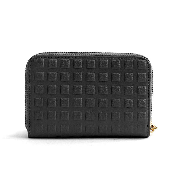 Black leather MEDIUM WALLET