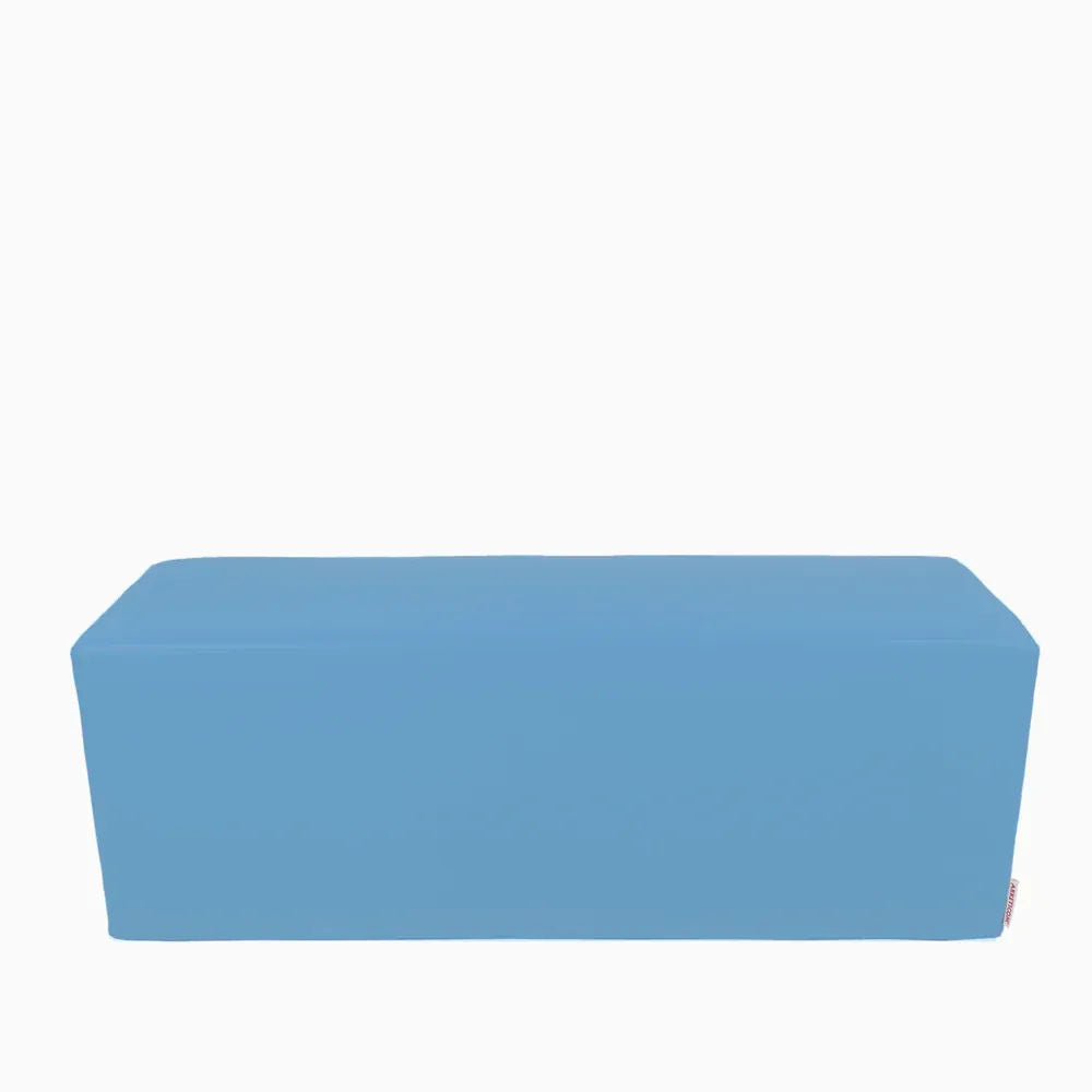HORIZON 84, Pouf Bench Footrest in Removable Eco-Leather 84x42 h 42