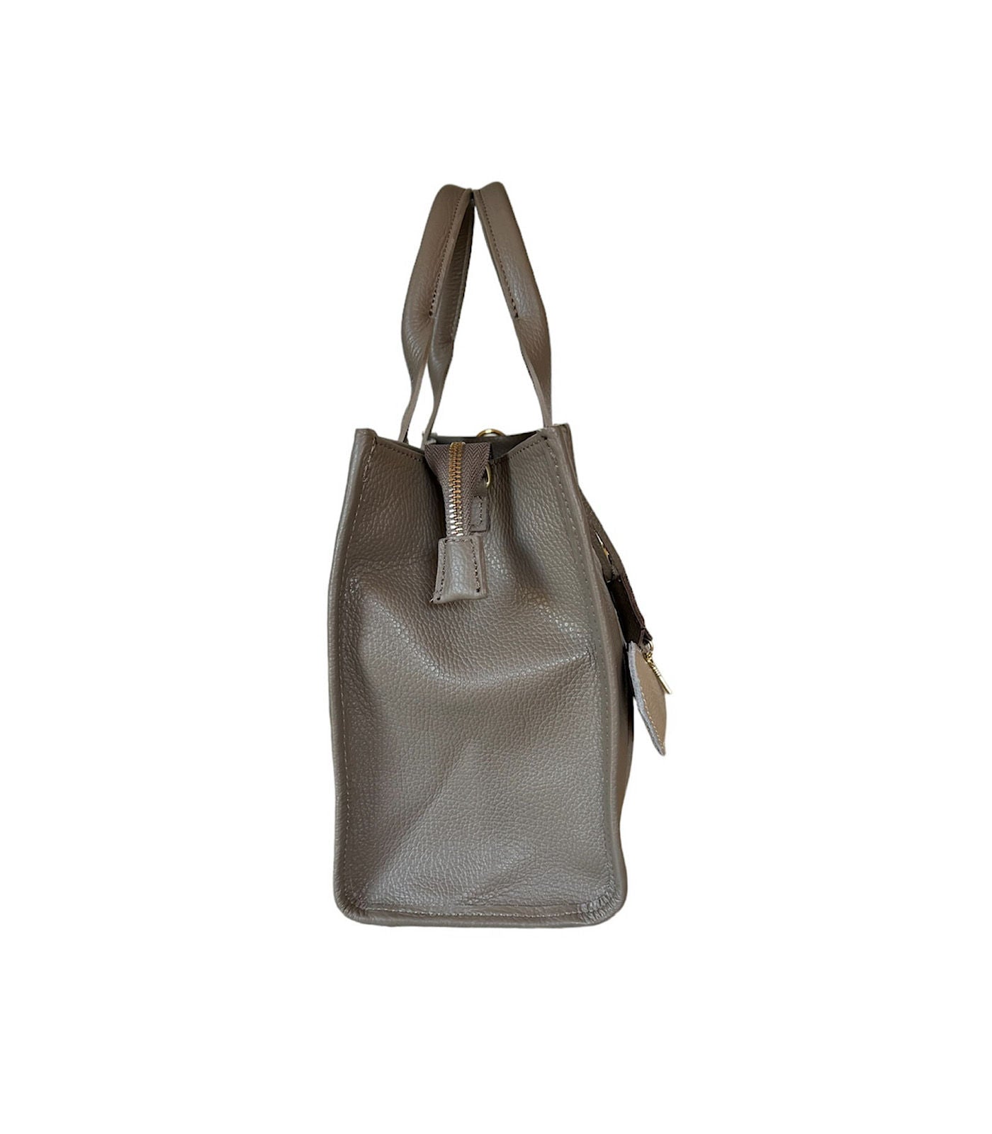 Totem Sacs Col Dark Taupe Real Leather