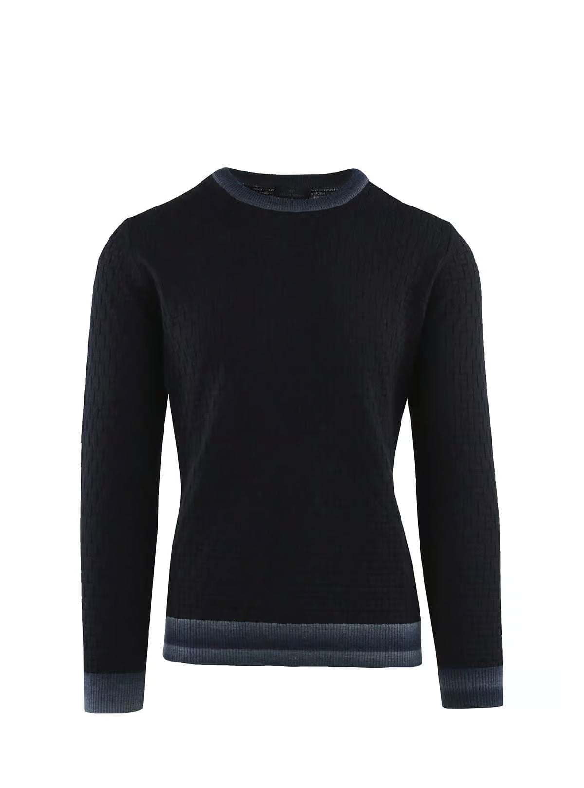 CREW NECK WITH SHADES OF FINISHES