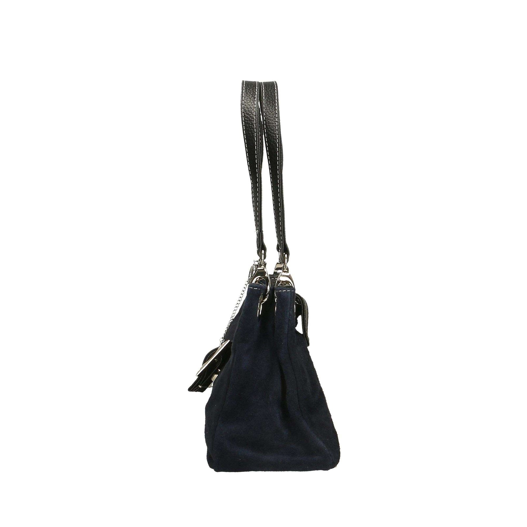 Women's Hand Clutch in 100% Suede Leather - 27x18x12 cm - 10027 