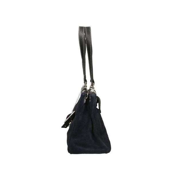 Women's Hand Clutch in 100% Suede Leather - 27x18x12 cm - 10027 