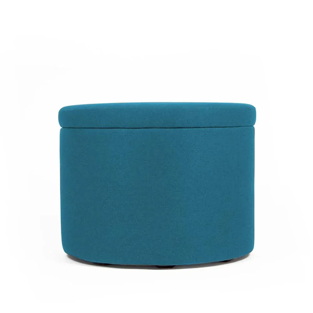 PANDORA 50 ROUND TEX, Pouf Contenitore Tessuto Rotondo 50 h42
