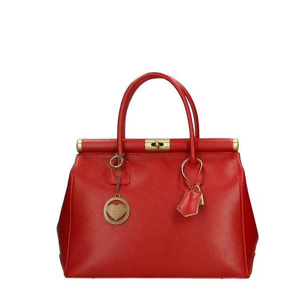 Elegant Women's Handbag in Leather - 35x28x16 cm - 9106 