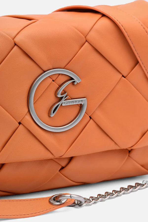 Crossbody Couture with orange flap