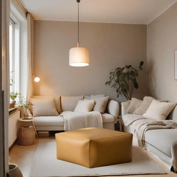 DADO ECO 55, Zip Eco-leather pouf 55x55 h42