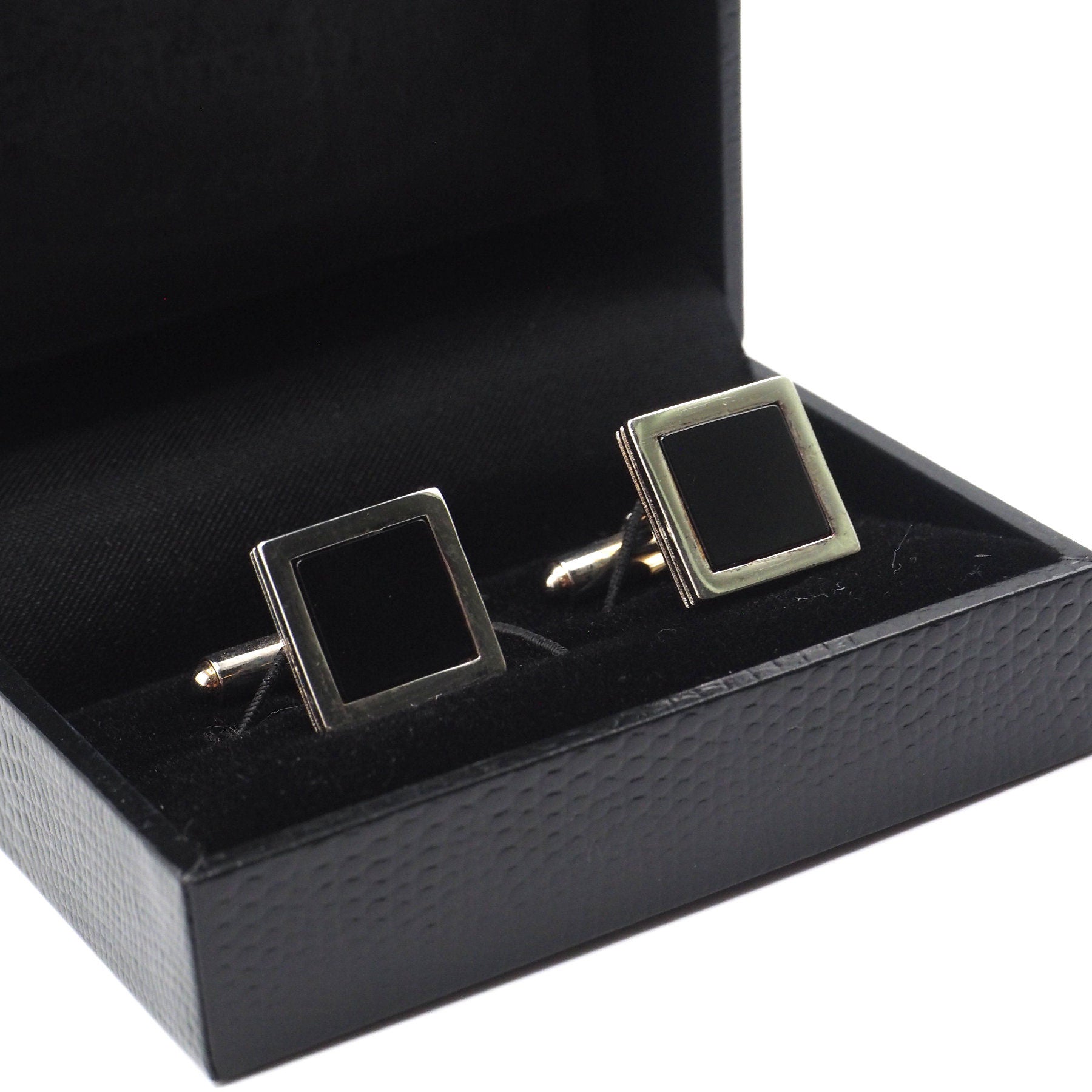 Black Square Cufflinks