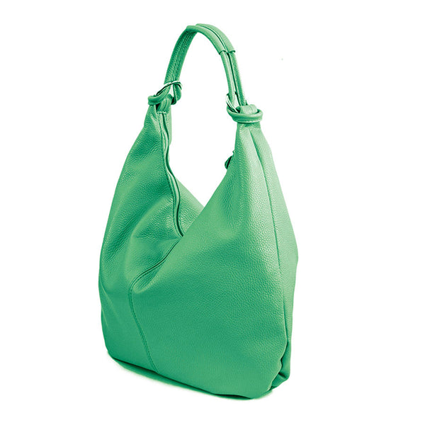 ASIA - Maxi leather bag dollar green