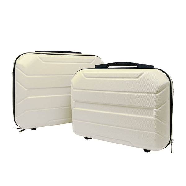 Rigid beauty case suitcase set in waterproof ABS - BEATY_01. 