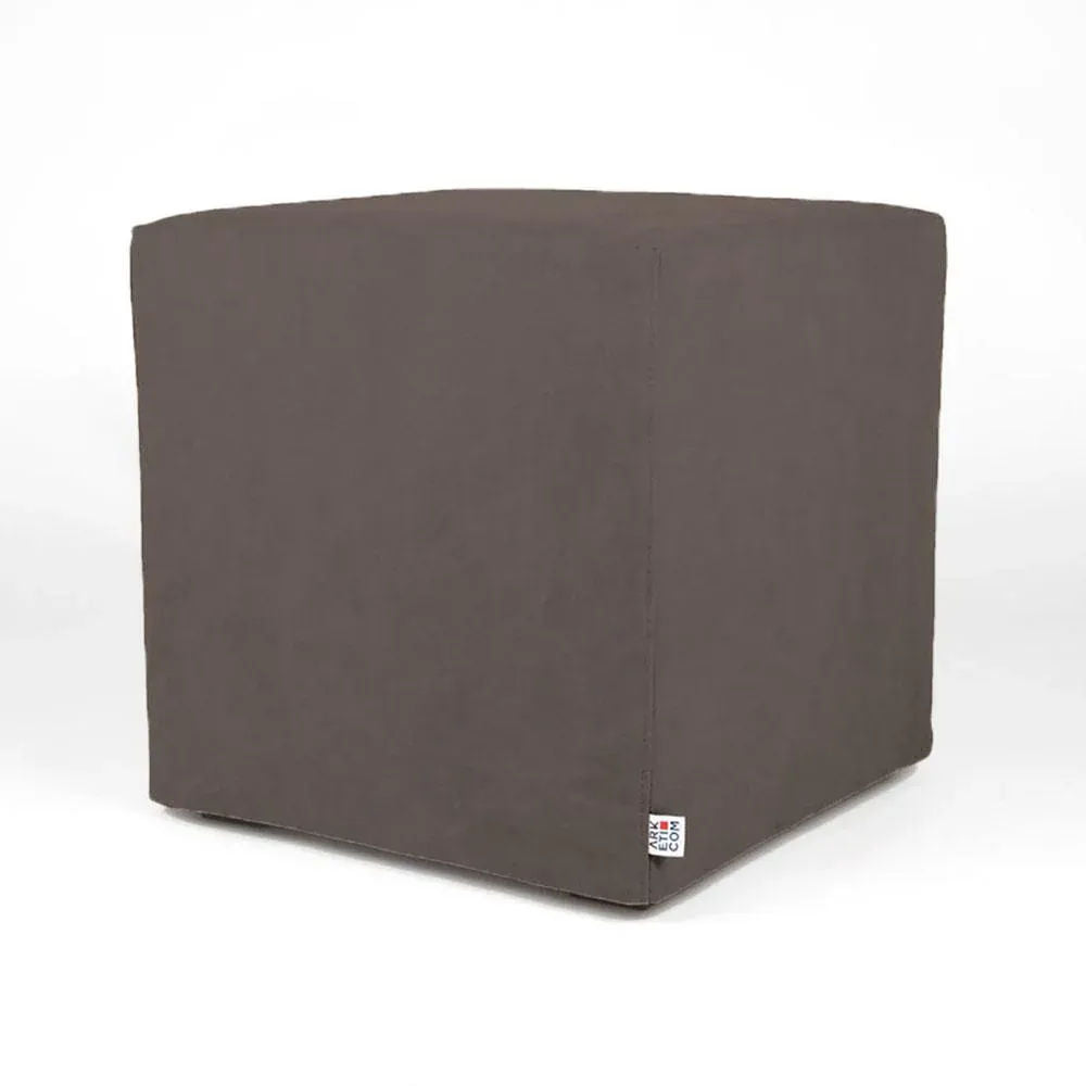 CUBE 55 | Cotton Footstool Pouf with Feet