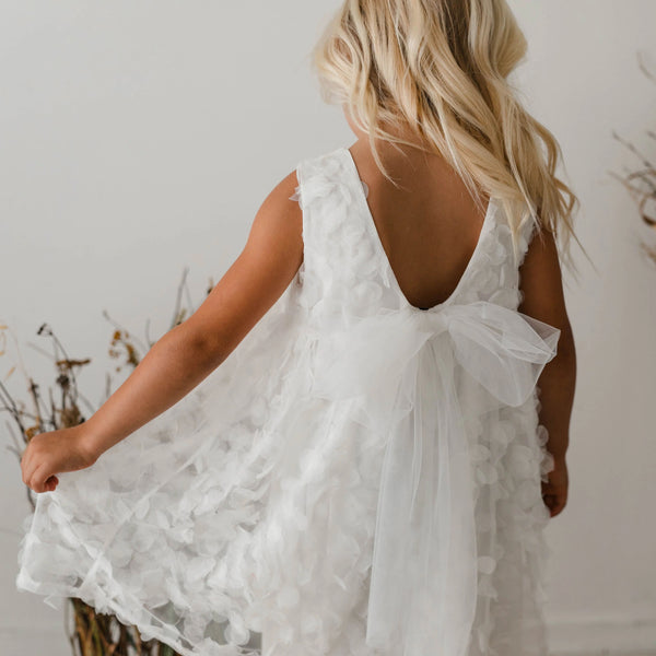 PETAL DRESS WITH BOW