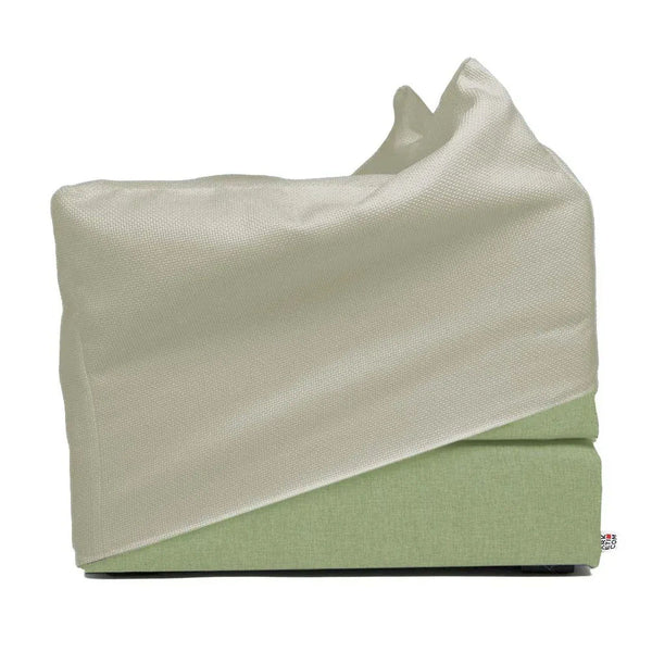 TOUF GREEN, Pouf Bed Green Base and Pouf Cover 70x63