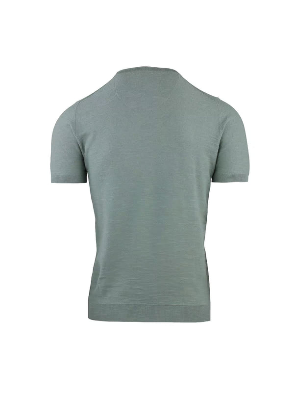 CREW NECK IN COTTON LINEN KNITTED