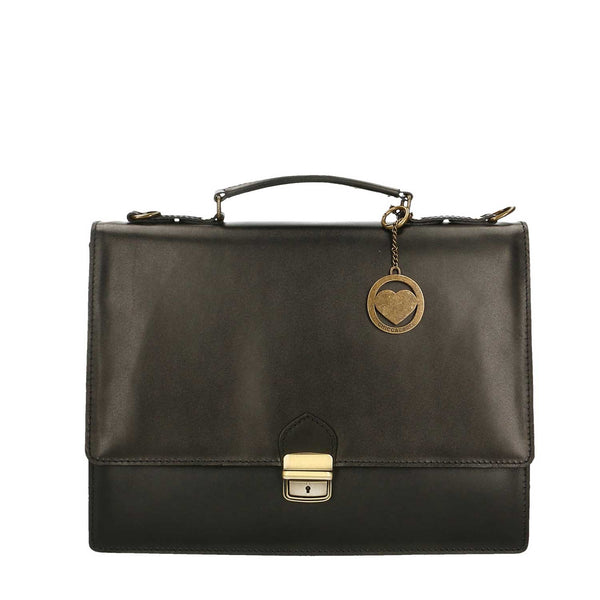 Men's Leather Briefcase, Briefcase, Document Holder - 38x28x12 cm - 7003 
