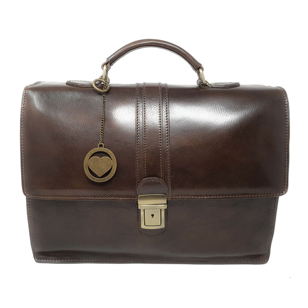 Borsa da lavoro 24Ore Portadocumenti da Uomo Cartella in pelle - 40x29x13 Cm - G906