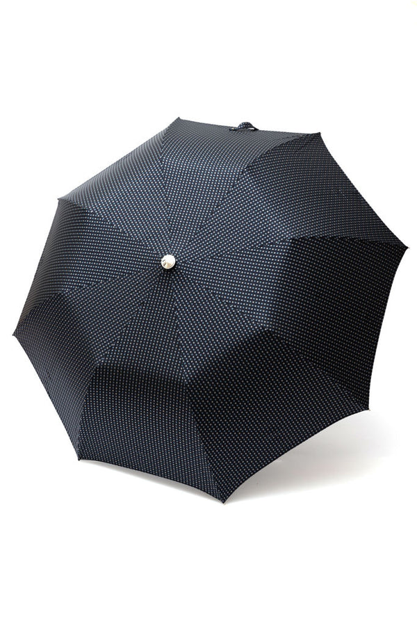Mario Talarico folding umbrella blue checked elm handle